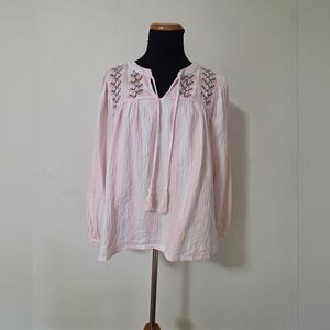 Jane + Delancey Pink Flowy Top Size 1X